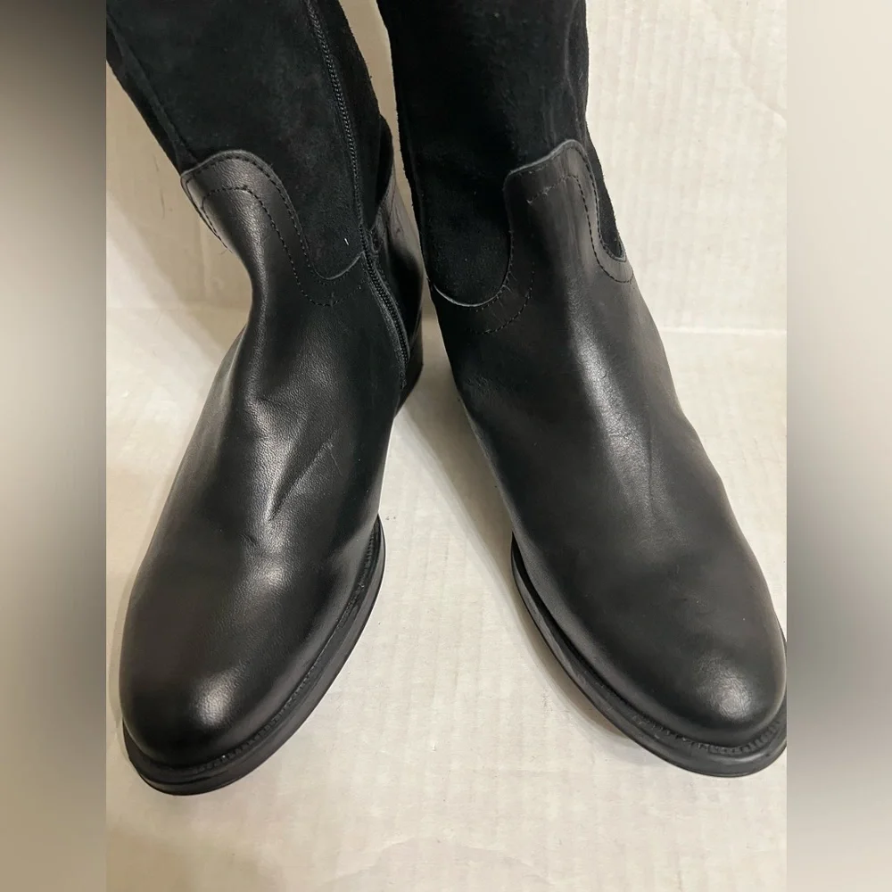 HELENE ROUGE Made In Spain Suede Tall Shaft Boots - Picture 7 of 16